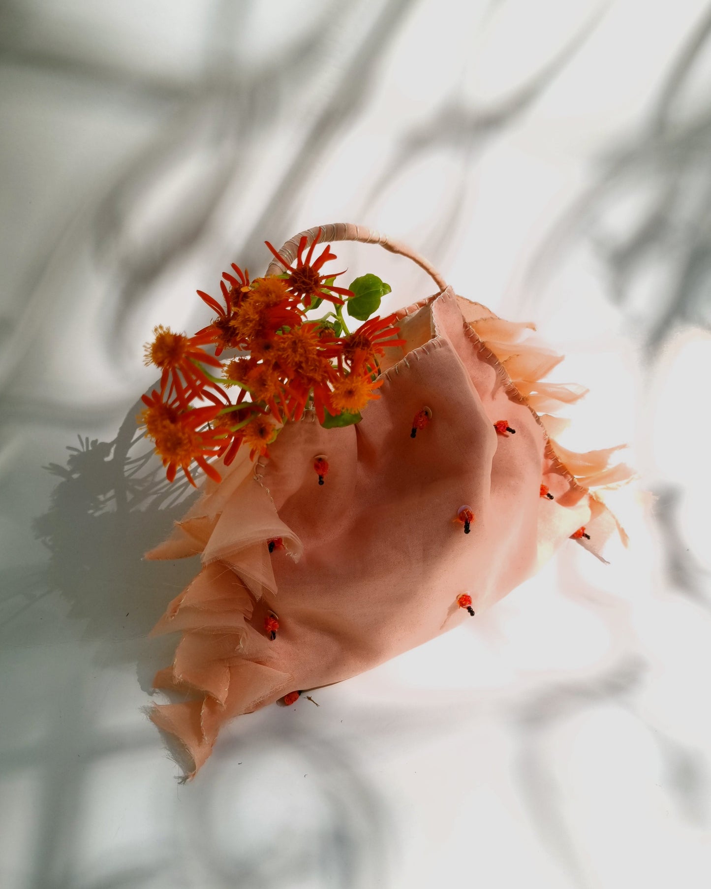 Peachy Sun Tukri Wristlet