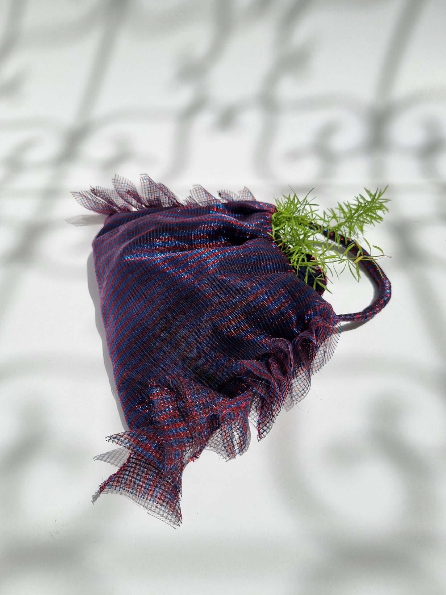 Periwinkle Tukri Wristlet