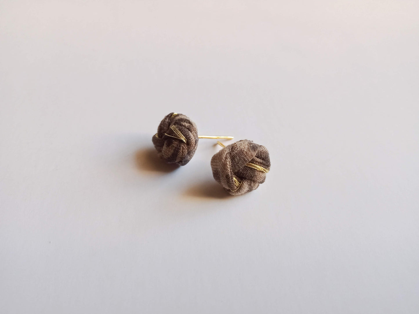 CHARCOAL EAR STUDS
