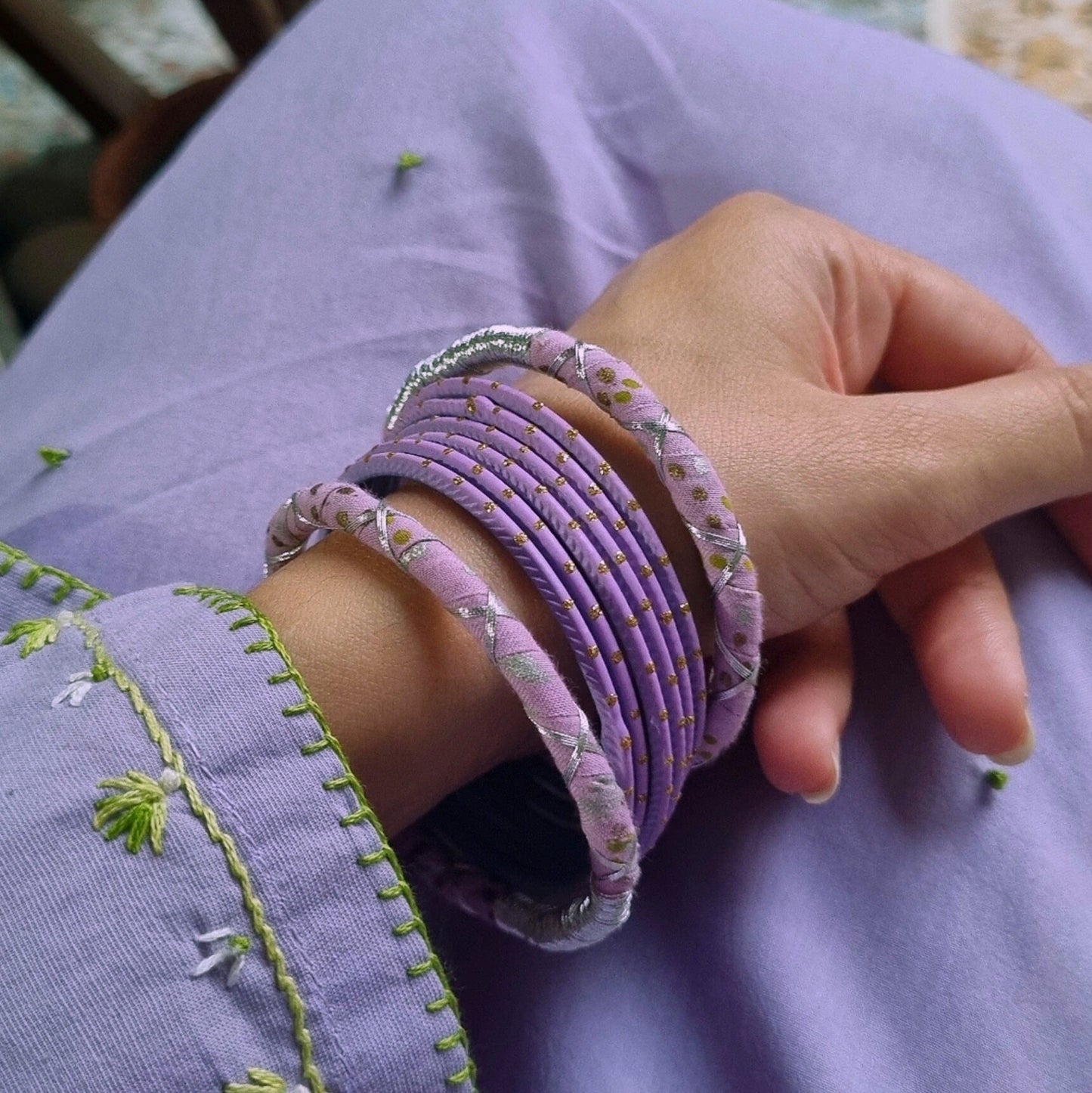 Lilac Bangles