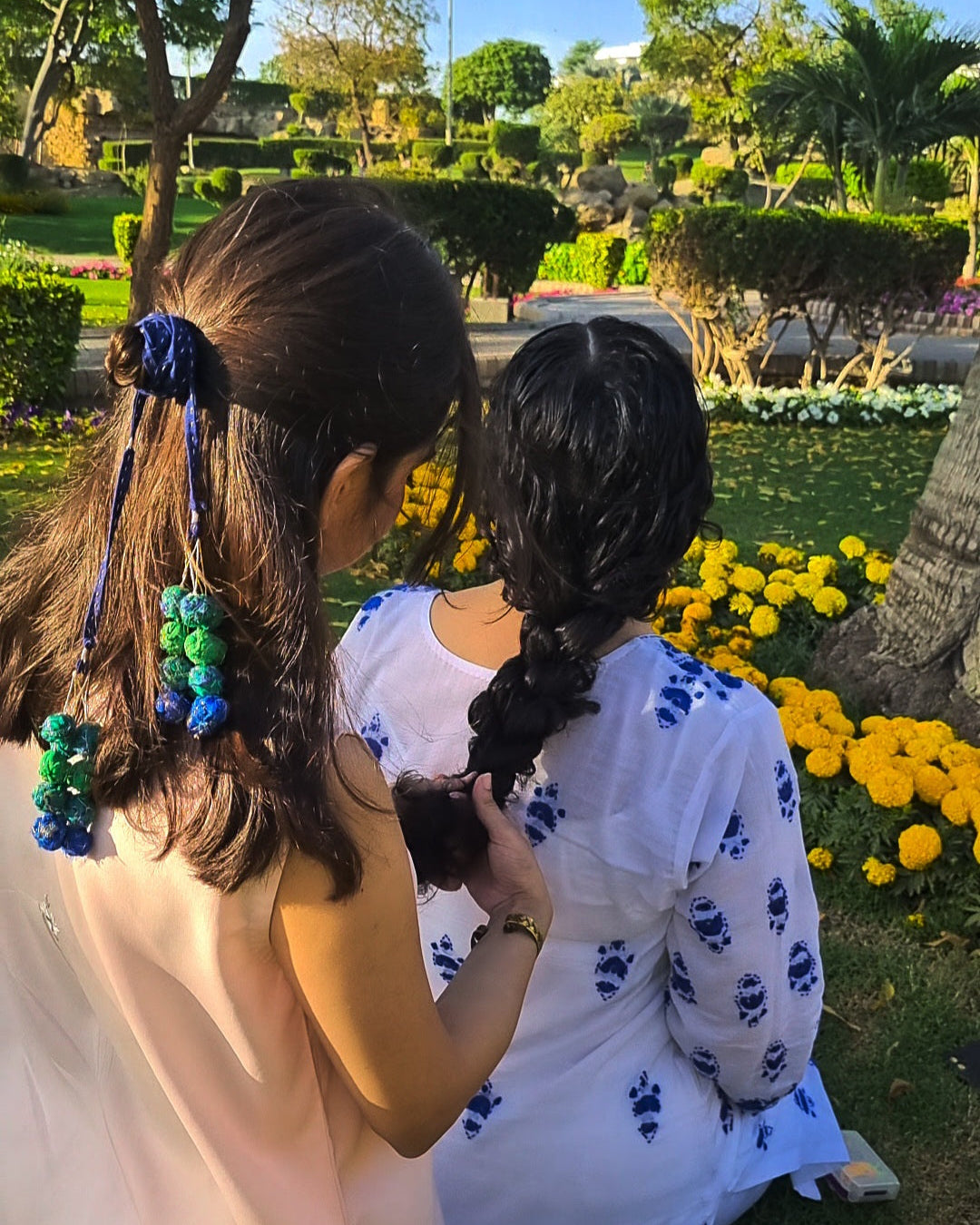 Ink Blue Candy Hairpiece